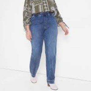 High-Rise Pull-On Relaxed Straight Jean Like New
